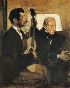 Edgar Degas Artist-s Father and Pagand oil painting artist